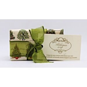 Alchimia 3 bar Pine scented Vegetable Soap Bar Made in ITALY 🇮🇹 300G 10.5 oz